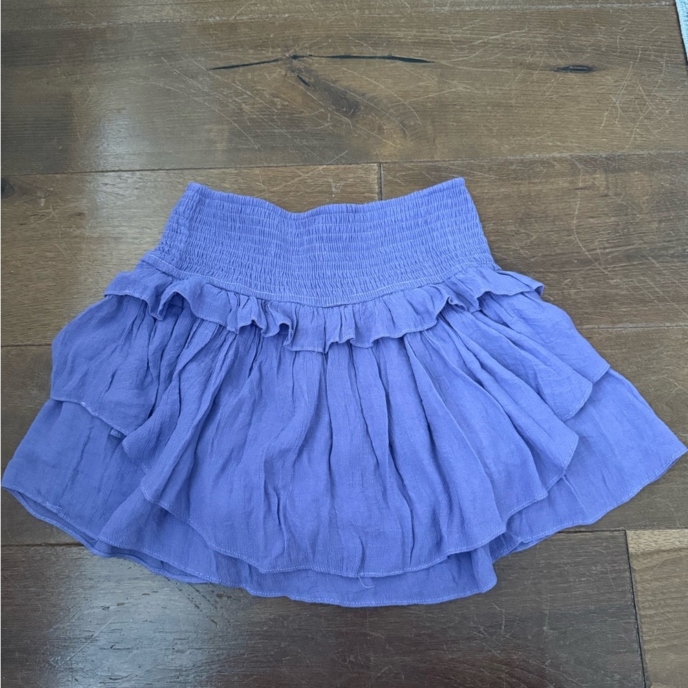 DO+BE Lavender Ruffled Skater Skirt